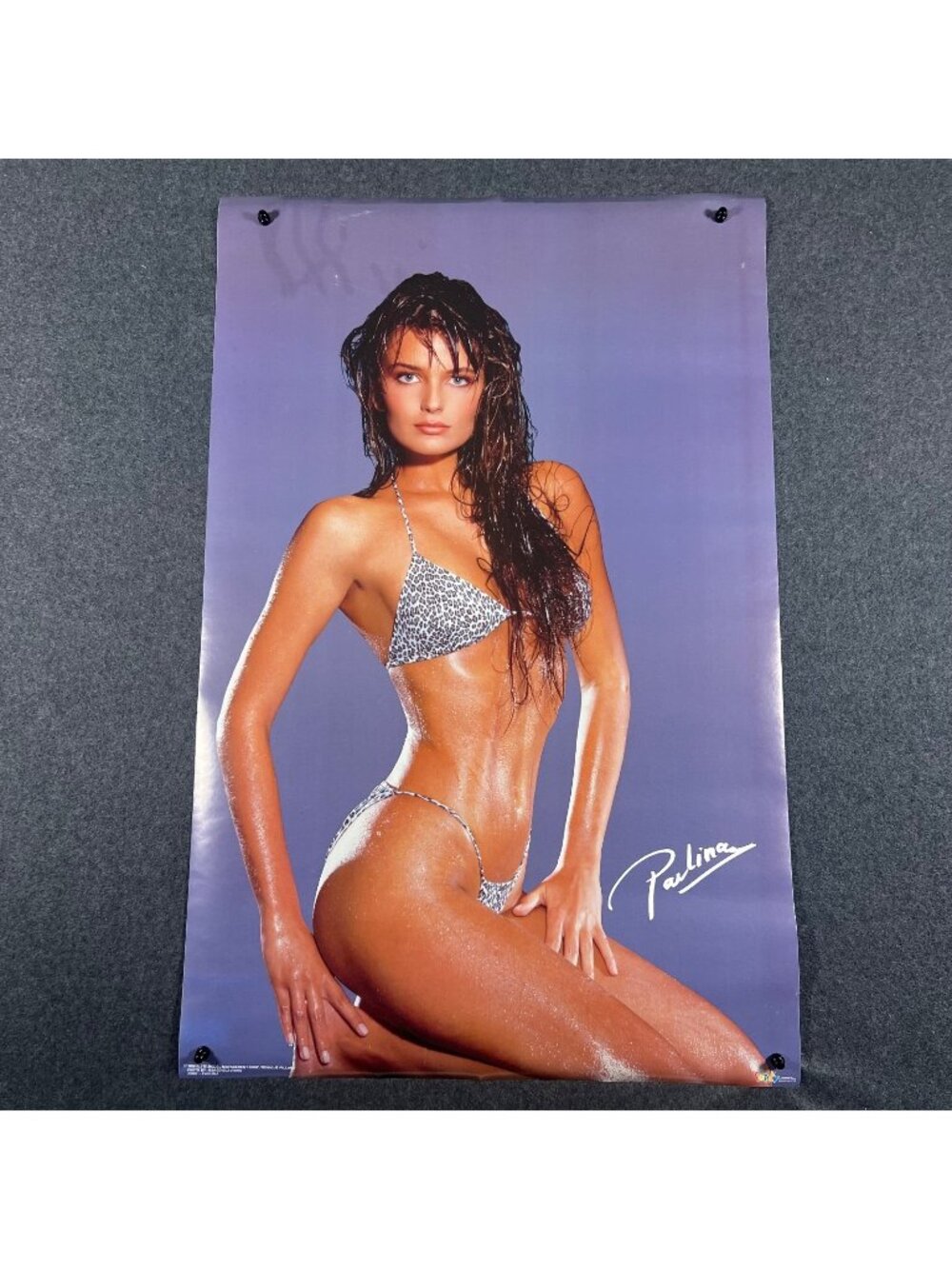 1986 Elite Model Paulina Poster 34x22 Inches